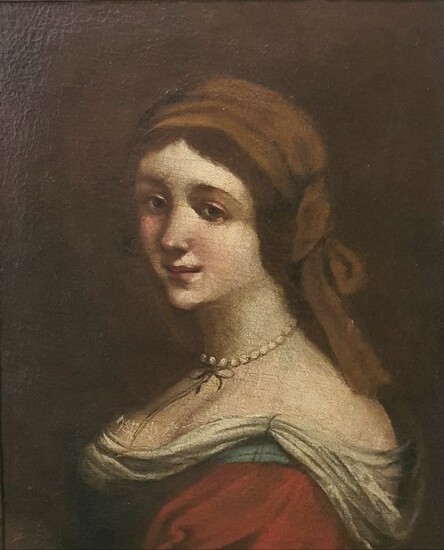 Scuola romana, XVIII secolo - Ritratto di donna