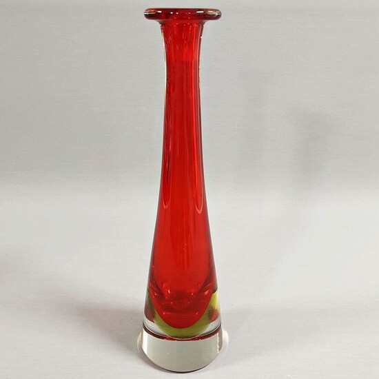 Seguso Vetri d'Arte - Submerged glass vase (35.5 cm) - Glass