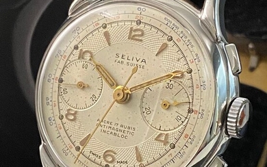 Seliva - Chronographe Suisse Landeron 48 - 1005 - Men - 1950-1959