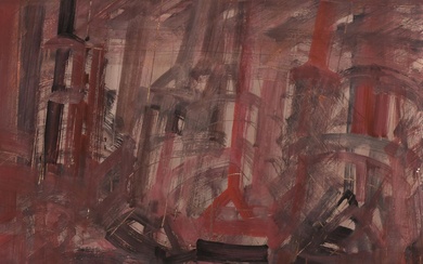 Sergio Romiti COMPOSITION, 1986 tempera sur carton, 39,5x51 cm signature
