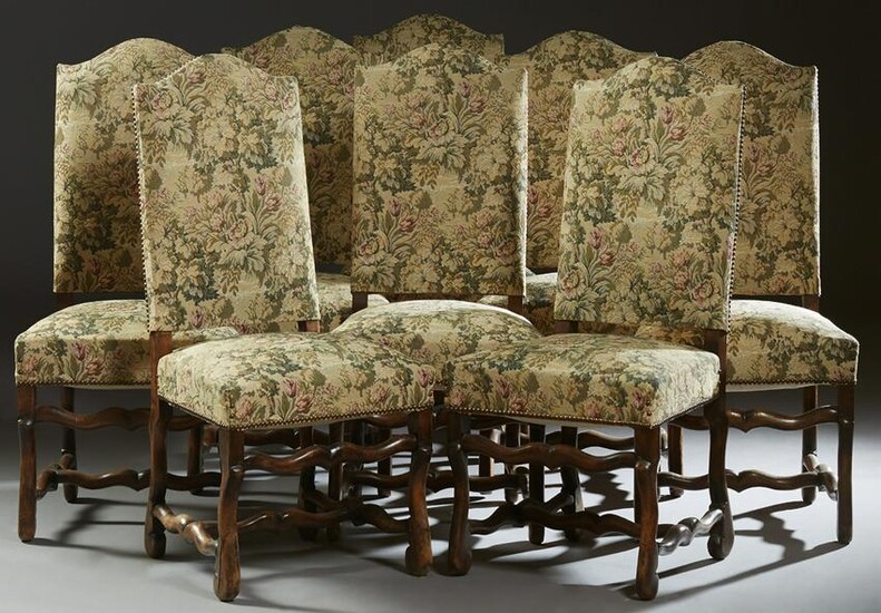 Set of Eight French Louis XV Style Upholstered Side