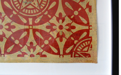 Shepard Fairey Japanese Pattern 2 (Red) (HPM), 2009