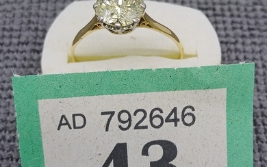 Solitaire Diamond Ring - 18ct - 2.5ct diamond