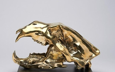 Sooka Interior - Polar Bear skull in finest bronze