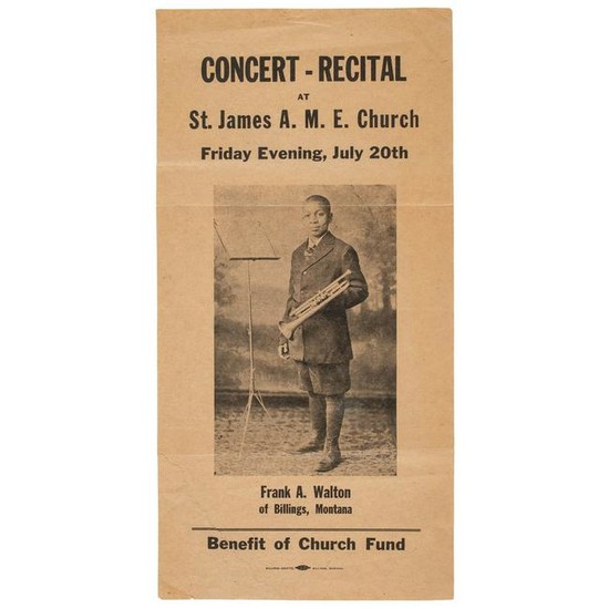 St. James AME Church Helena, Montana Concert-Recital