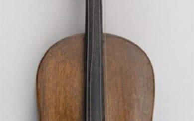 MINIATURE HAND-CARVED CELLO 20th Century Length 11".