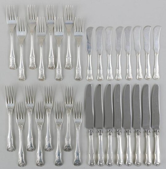 Sterling silver flatware service for eight, S. Kirk &