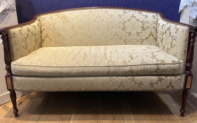Stickley upholstered settee