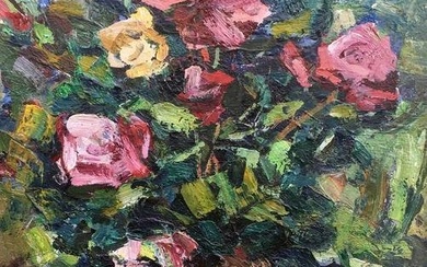 Still life of roses oil painting