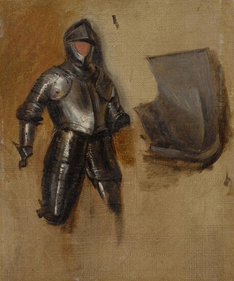 Study of a sixteenth-century half suit of armor, Richard Parkes Bonington