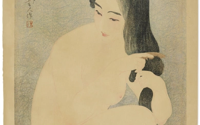 TORII KOTONDO (1900-1976) Kamisuki (Combing Hair)