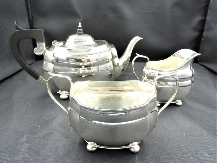 Tea service (3) - .925 silver - England - 1959