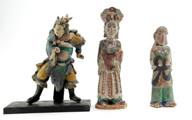 Three Chinese Pottery Figures