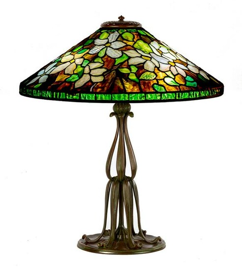 Tiffany Studios, New York "Clematis" Table Lamp