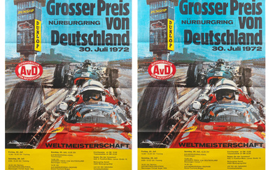 Two 1972 German Grand Prix posters