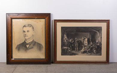Two 19th Century Framed Pieces of Wall Decor
