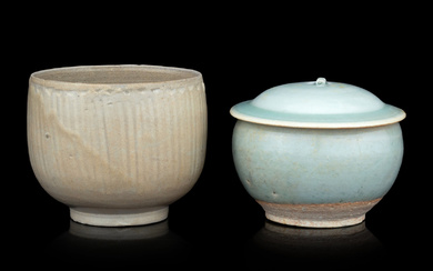 Two Chinese Celadon Glazed Porcelain Wares
