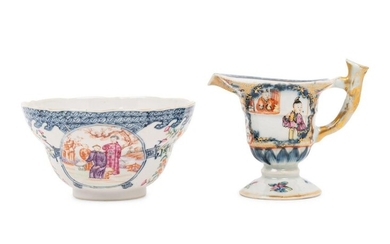 Two Chinese Export Famille Rose Porcelain Articles