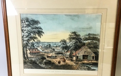 Two Framed Currier & Ives Lithographs