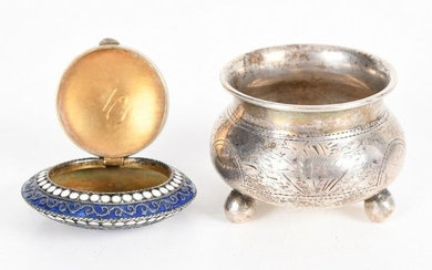 Two Small Pieces of Russian Silver