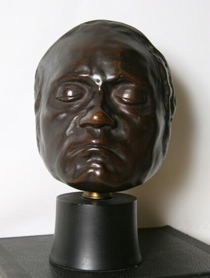 Unknown Artist, Beethoven Life Mask, Bronze Sculpture
