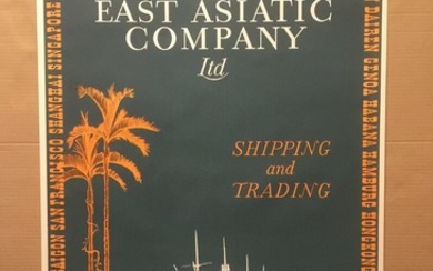 Valdemar Larsen: “The East Asiatic Company Ldt”. Offset colour poster. Signed in the print Valdemar Larsen. 100×62 cm. Unframed.