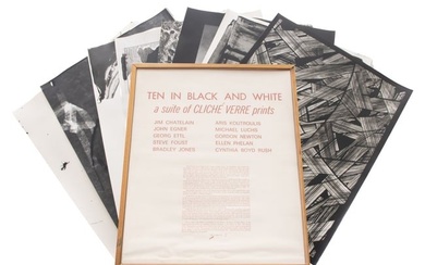 Various Artists (Detroit, Michigan,) Cass Corridor Cliche Verre Prints 1972, "Ten in Black And White
