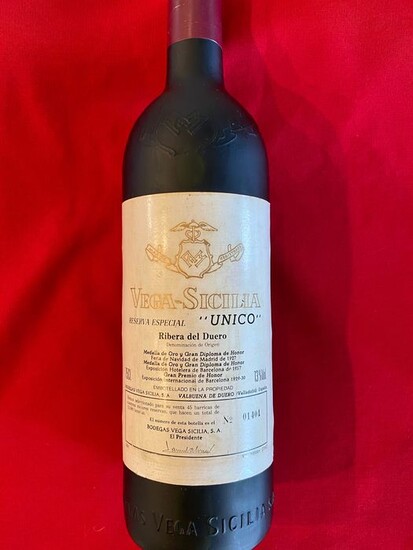 Vega Sicilia Único Reserva Especial released in 1991 - Ribera del Duero Gran Reserva - 1 Bottle (0.75L)
