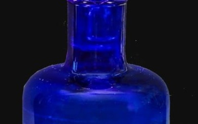 Venini-Flasche "A fasce orizzontale" mit Stöpsel