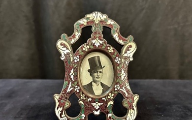 Victorian Champleve Photo Frame