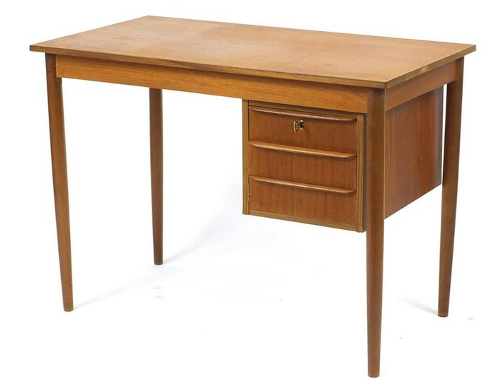 Vintage Danish teak desk by Risskov Mobelabrikken, 74cm