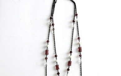 Vintage Double Chain Pendant Necklace