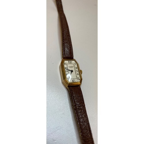 Vintage Ladies 9ct Gold Wristwatch by W.Benson of London, Ar...