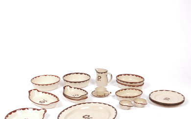 WILHELM KÅGE. Porcelain pieces, 18 pieces, “Pyro”, Gustavsberg.