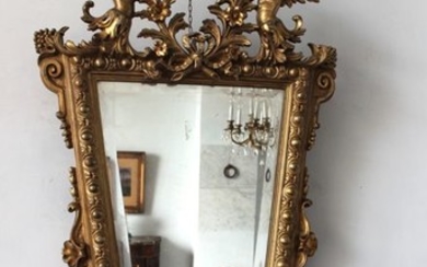 Wall mirror - Gilt, Wood - Second half 19th century