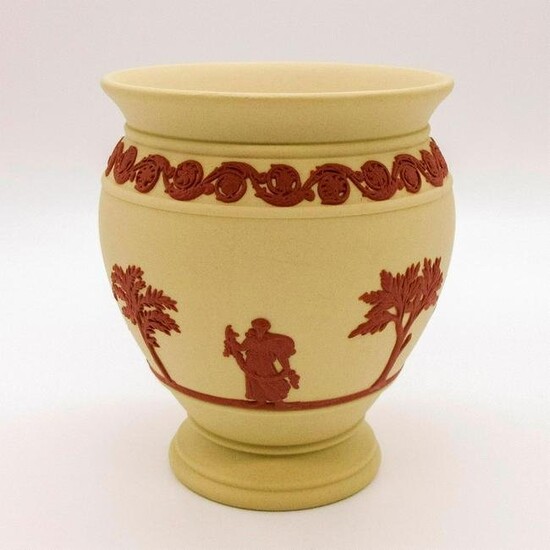 Wedgwood Primrose Jasperware Collector's Society Vase