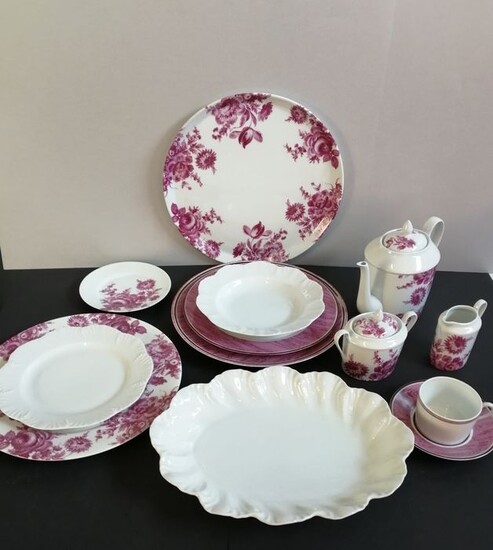 porcelaine du site corot - Atmospheria - table service 58 pieces - Porcelain