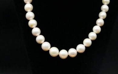 11.5mm-14.5mm Pearl Necklace & Bracelet W/14K Clasps
