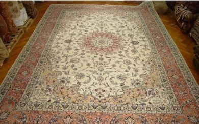 13 x 20 Super Fine Persian Tabriz Wool and Silk 400 KPSI Rug