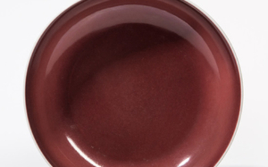 Copper Red-glazed Dish