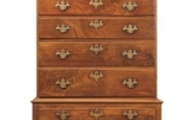 A QUEEN ANNE WALNUT HIGH CHEST-OF-DRAWERS, PENNSYLVANIA, 1740-1760