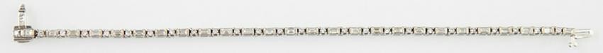 14K White Gold Diamond Bracelet, each of the 25