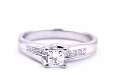 14k White Gold .30carat Diamond Engagement Ring