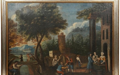 18/19th C. Italian Painting Oil on Canvas