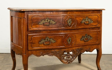 18TH C. PROVINCIAL LOUIS XV TWO-DRAWER COMMODE
