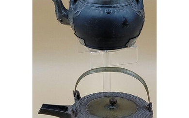 19 C Cast Iron Japanese Teapot & Chinese Yixing Teapot