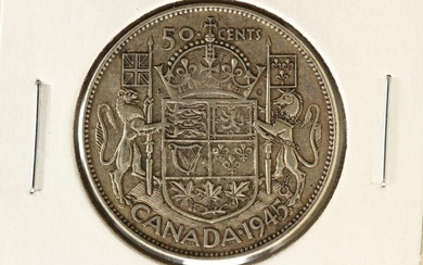 1945 CANADA SILVER 50 CENT