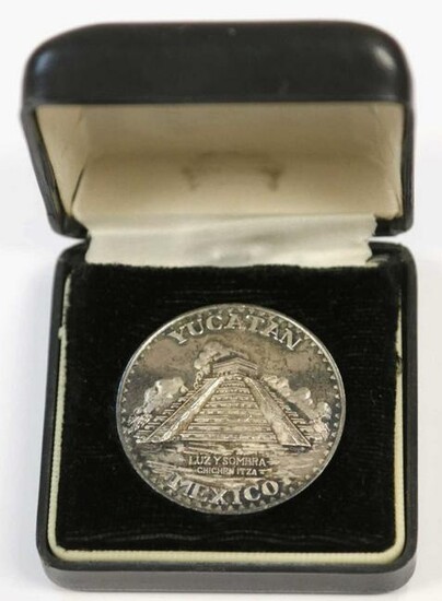 1980 STERLING MEXICO YUCATAN CHICIRN ITZA COIN