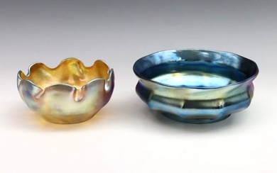 2 Tiffany Favrile Glass Bowls