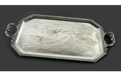 A French Boulenger Silver Tray.
